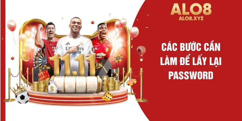 Các bước cần làm để lấy lại passwword